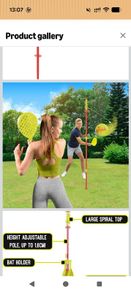 Tennis swing ball set