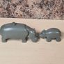 Vintage LEGO DUPLO Hippopotamus adult and baby big small Image 3