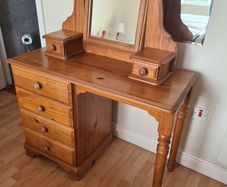 Pine Dressing table with stand alone  mirror