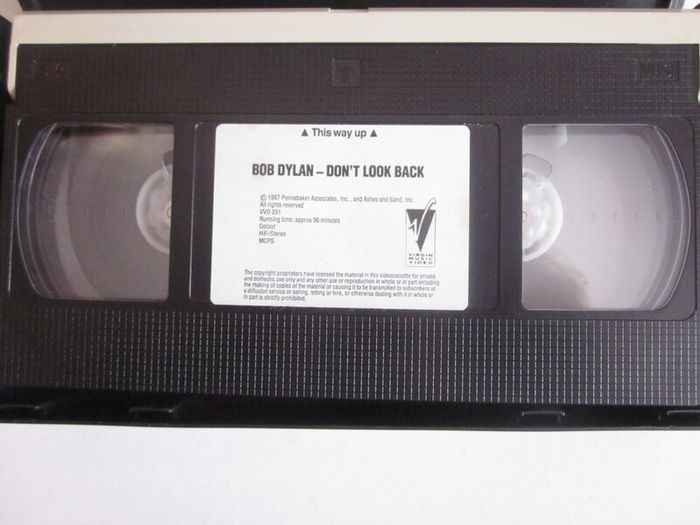 VHS Bob Dylan Dont Look Back
