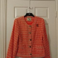 Tweed jacket ,peach. Size 12