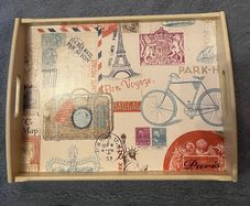 Upcycled/Decoupage Wooden Tray