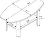 FREE EXPRESS SHIPPING Simple Design Coffee Table, Side Table, French Oak/Black Image 3
