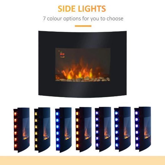 Wall-Mounted Electric Fireplace