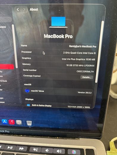 macbook pro 2020 i5