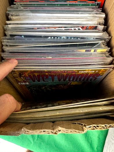 Image Long Comic Box w 275 comics for Sale