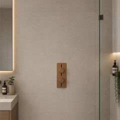Aqualla Design Collection Concealed Dual Outlet Valve Brushed Bronze