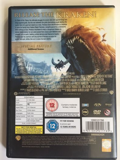Clash Of The Titans [2010] Sam Worthington, Gemma Arterton, Mads Mikkelsen, Alexa Davalos, Ralph Fiennes & Liam Neeson [Movie DVD]