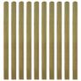 20 pcs Impregnated Fence Slats Wood 140 cm Image 2