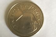 Collectible coin- Barbados 25 Cents 1998