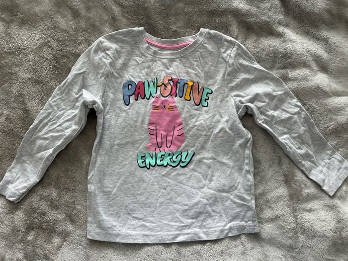 Long sleeved top for a girl, 116 cm, 5-6 years