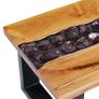 Coffee Table 100x50x40 cm Solid Teak Wood and Polyresin Image 7