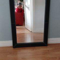 Faux Leather Frame Mirror
