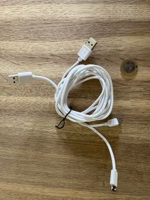 1m White Charge Cable Usb-c X2