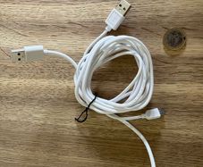 1m White Charge Cable Usb-c X2