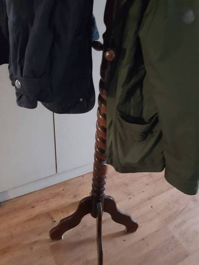 Mahogany coat stand