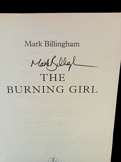 Mark Billingham - The Burning Girl - Signed Paperback
