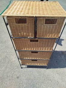 WIcker drawers