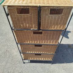 WIcker drawers