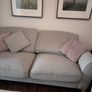 Harvey norman Fantasia grey silver 3 seater sofa Image 3