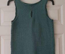 Lovely emerald green hand-knitted top
