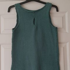 Lovely emerald green hand-knitted top