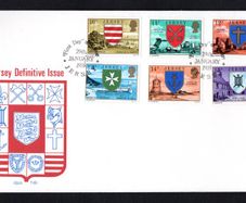 1976 Jersey Definitive Issue of Medium Value Stamps First Day Cover (FDC)
