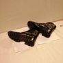 Roby & Pier Black Leather Chunky Boots Size 39/6 Image 5