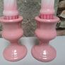 Pink colonial candle holders Image 6