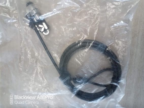 Kensington portable laptop security lock and cable