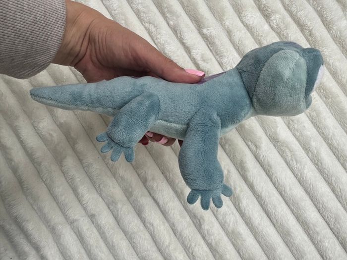 TY Frozen 2 Plush Sparkle BRUNI The Fire Spirit Salamander NOT Working Damaged eyes Used  Please look at the pictures