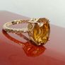 Gold Luxoro 9K Gold & Citrine Solitaire Image 4