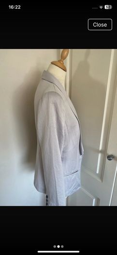 Gap dove grey lined jacket size 14