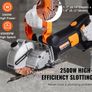 Electric Wall Chaser, Wall Groove Cutting Machine 133mm, Groove Cutting Machine Depth 42mm, Wall Slotting Machine 2500W, Wall Cutting Cutter Machine with Water Pump Image 6