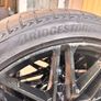 22" Staggered BMW Black Alloy Wheels with Tires & Spacers Image 10