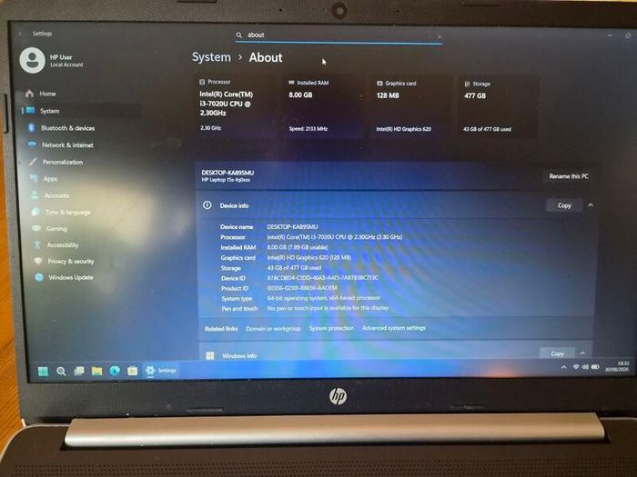 HP 15s Laptop