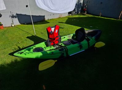 2 x Big Sky Sit-On-Top Fishing Kayaks Complete, Unused Packages