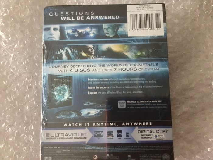 Prometheus Collectors American Import  4Disc Edition Target Exclusive 3D +Blu Ray