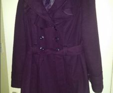 Purple coat by New Look size UK20 EUR48