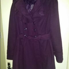 Purple coat by New Look size UK20 EUR48