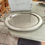 A beautiful heavy oval silver-plated tray WITH 2 HANDLES 51 X 38 CM. Image 5