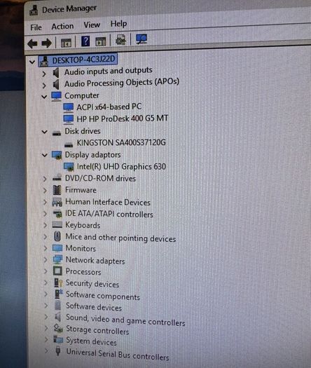 HP Prodesk 400 G5 MT (Black) Micro Tower PC