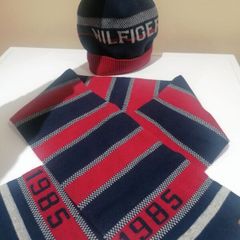 beautiful boys Tommy Hilfiger hat & scarf