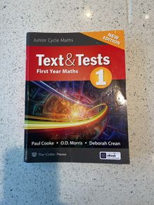Text & Tests 1 - First Year Maths Textbook - Junior Cycle