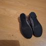 Girls grey sequin grey ballet next shoes Image 3