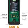 Laser Measure Device,OGETO Laser Distance Meter IP54 Portable Digital Measure Tool Range Finder with Bubble Levels and Large LCD Backlit Image 2