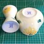 Avoca Blue Sunflowers Hand Painted Signed Candle Holder & Trinkets Bowl Image 4