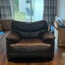 Brown Leather Arm Chair Image 2