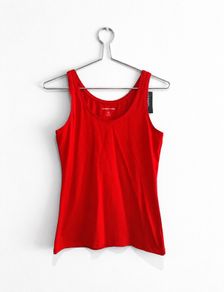 New Dunnes Stores Red Stretch Vest Top