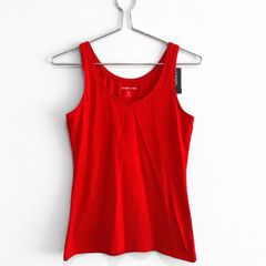 New Dunnes Stores Red Stretch Vest Top
